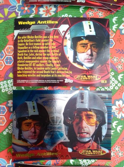 Trading cards: star wars evolution 2001 topps holo card 83 - Foto 1