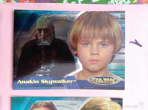 Trading cards: star wars evolution 2001 topps holo card 1A - Foto 1