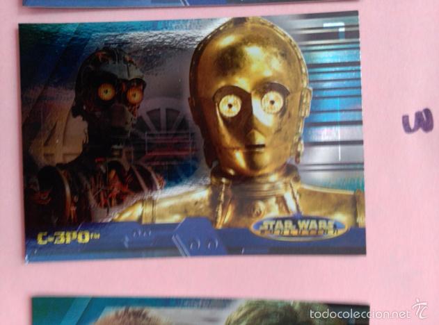 Trading cards: star wars evolution 2001 topps holo card 3A - Foto 1