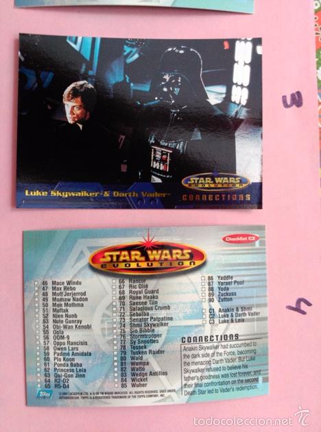 Trading cards: star wars evolution 2001 topps holo card C3 - Foto 1