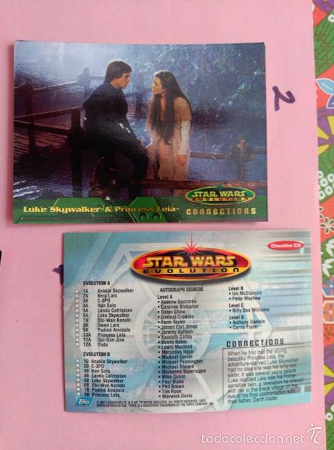 Trading cards: star wars evolution 2001 topps holo card C2 - Foto 1