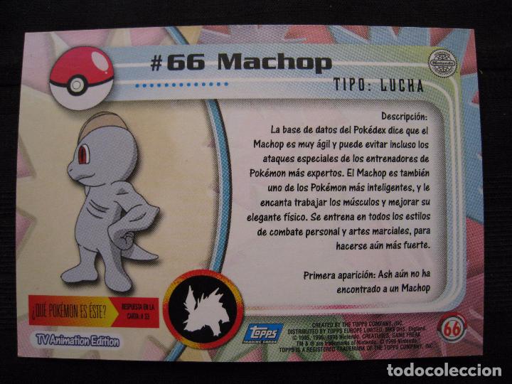 Trading cards: POKEMON - # 66  MACHOP - NINTENDO. - Foto 3