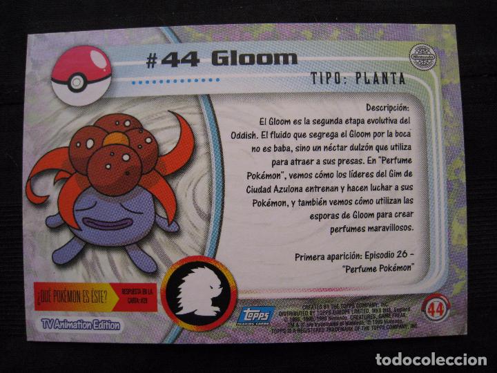 Trading cards: POKEMON - # 44  GLOOM - NINTENDO. - Foto 3