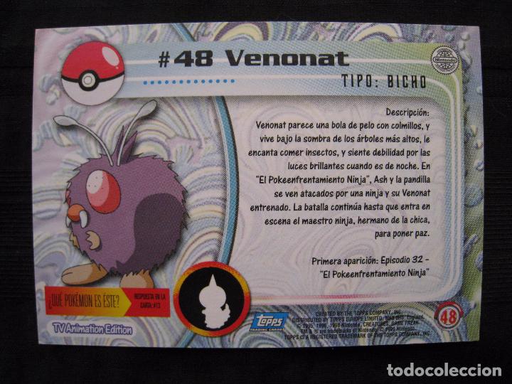 Trading cards: POKEMON - # 48  VENONAT - NINTENDO. - Foto 3