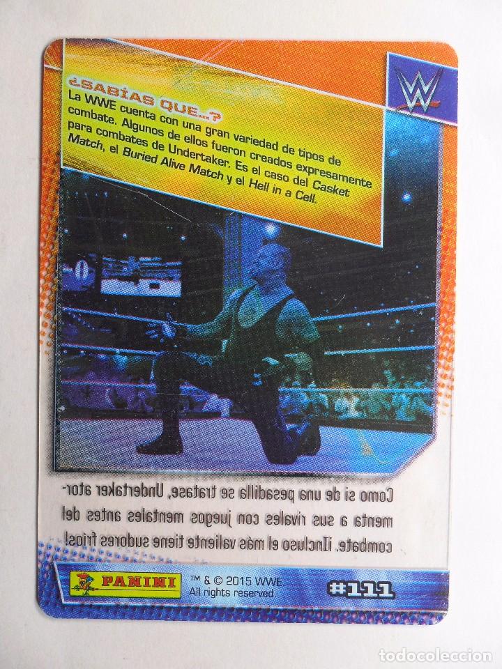 Trading cards: WWE - ACTION CARDS 111 UNDERTAKER - 2015 - PANINI - Foto 2