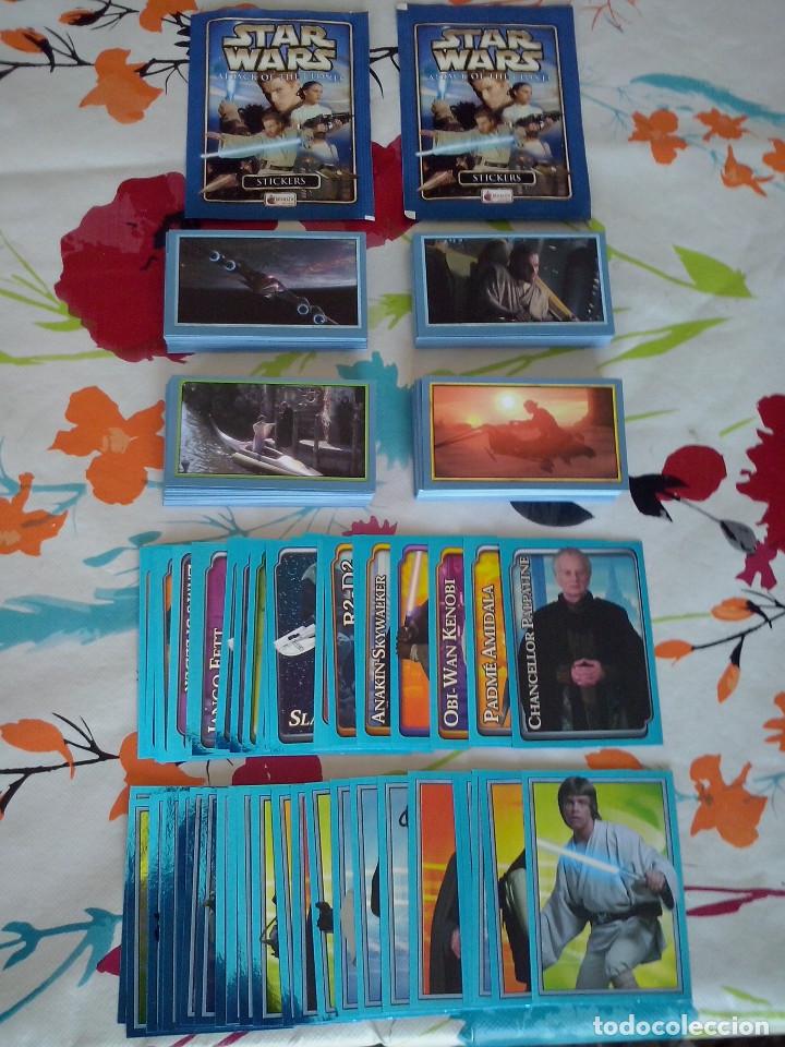 Trading Cards: CROMOS SUELTOS STAR WARS EPISODIO II EL ATAQUE DE LOS CLONES MERLIN STICKERS.A 0,60-0,75 CTMS UNIDAD