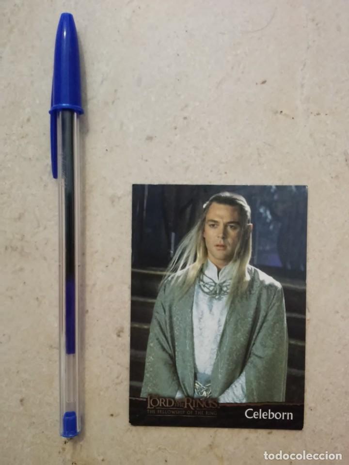 Trading cards: TRADING CARD ORIGINAL - MARTON CSOKAS - EL SE&Ntilde;OR DE LOS ANILLOS - CELEBORN - NUMERO 15 - TOPPS