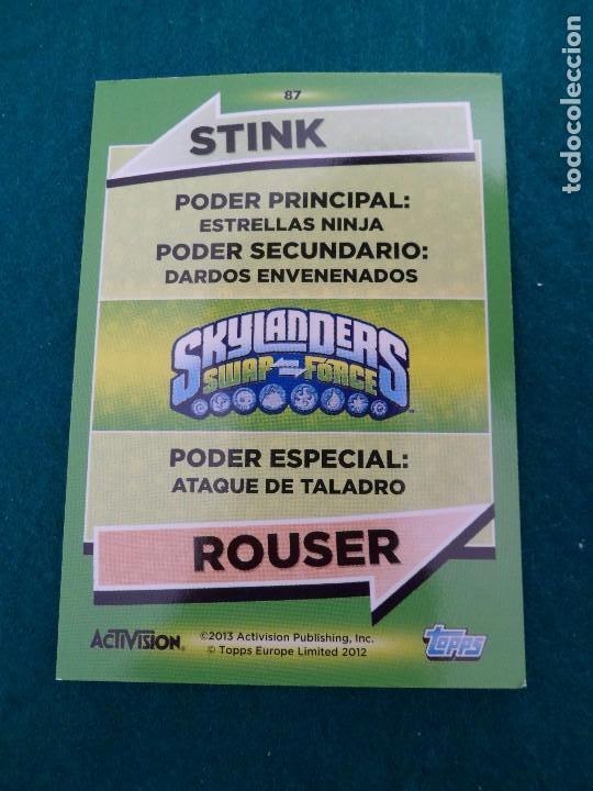 Trading cards: SKYLANDERS SWAP FORCE. N&ordm; 87. STINK. ROUSER - Foto 2