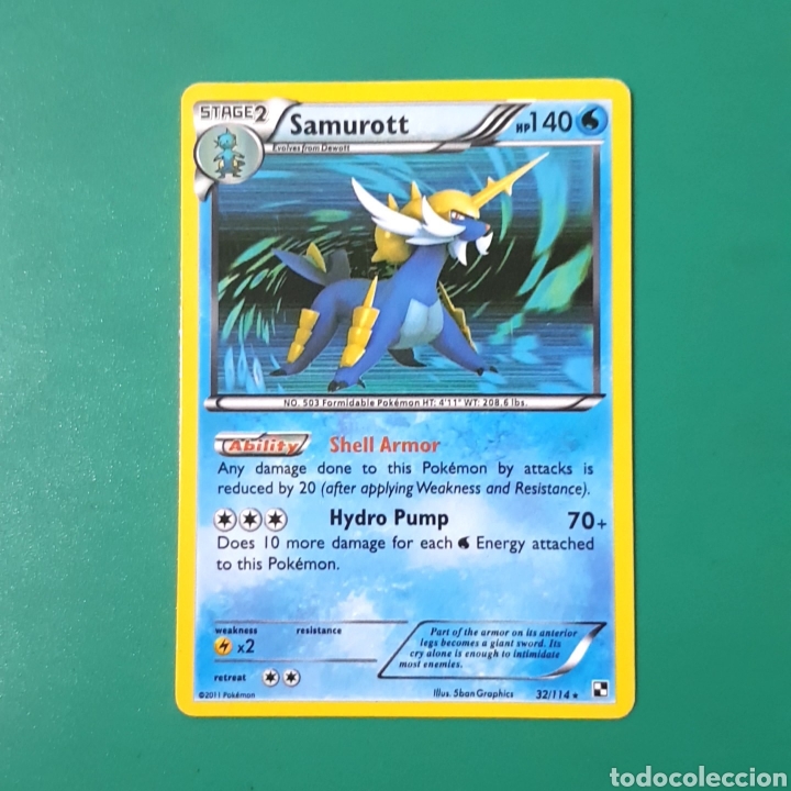 Trading cards: Carta POKEMON - SAMUROTT - Foto 1