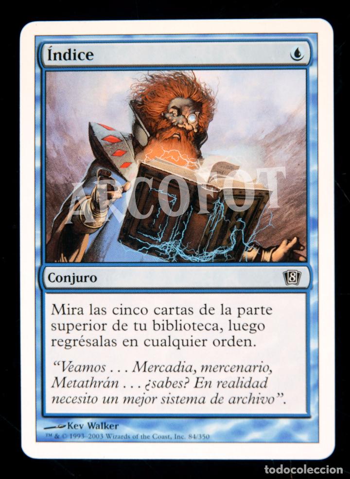 Trading cards: MAGIC The Gatherig - DECKMASTER - 84 &Iacute;ndice - Conjuro - Kev Walker - Foto 1