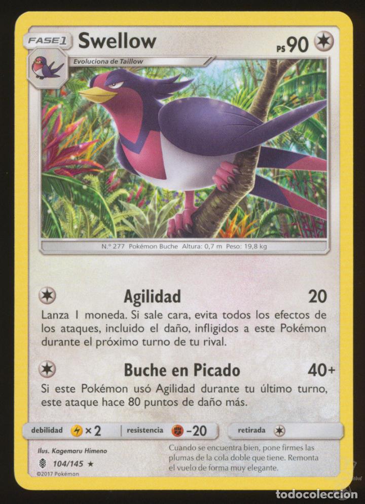 Swellow (carta rara do tipo Voador) - Pokémon TCG Cards (original)