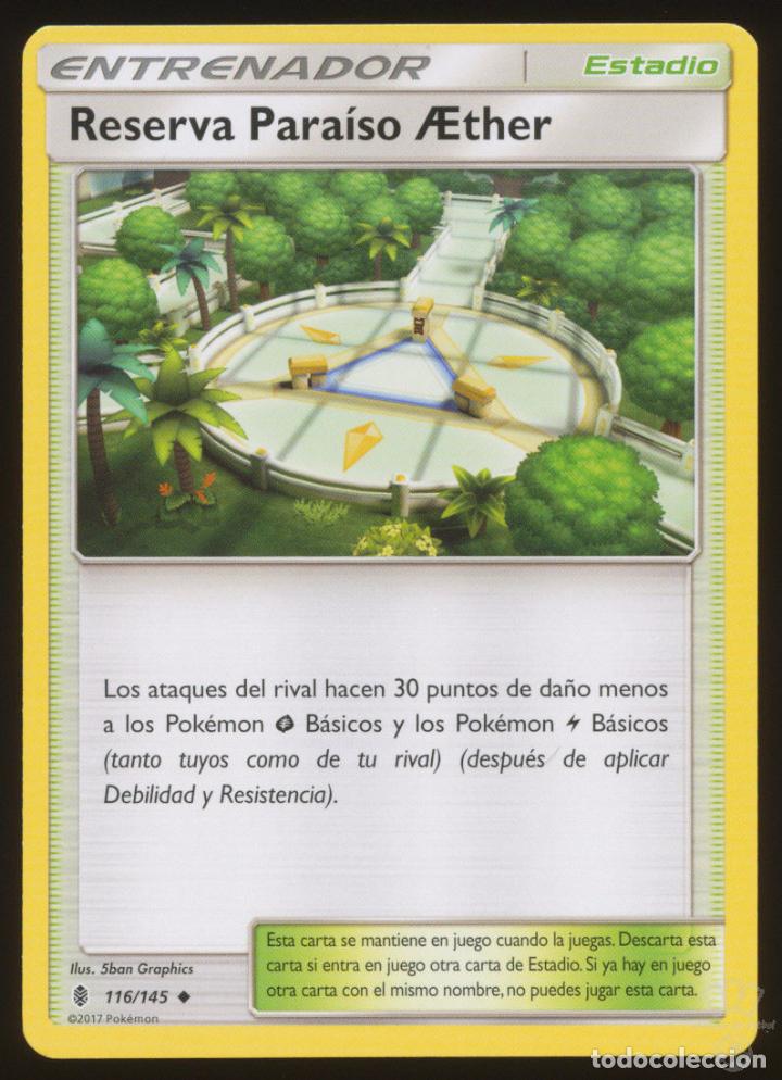 Trading Cards: #116/145. RESERVA PARAISO AETHER - S&L Albor de Guardianes - Pokemon Trading Card/Carta
