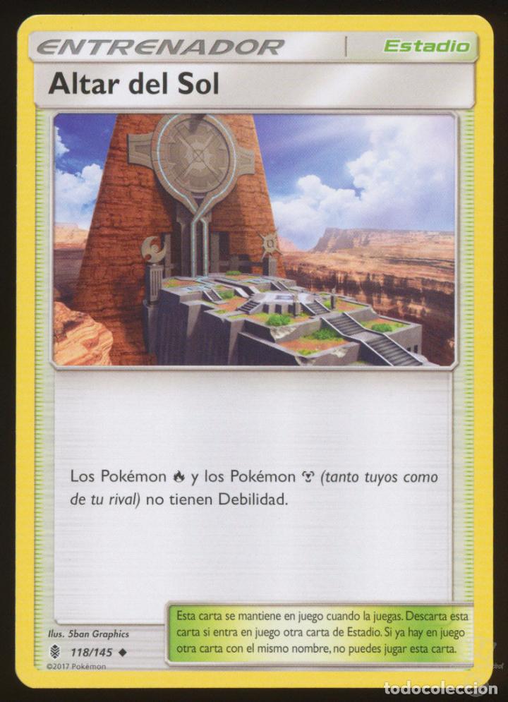 Trading Cards: #118/145. ALTAR DEL SOL - S&L Albor de Guardianes - Pokemon Trading Card/Carta