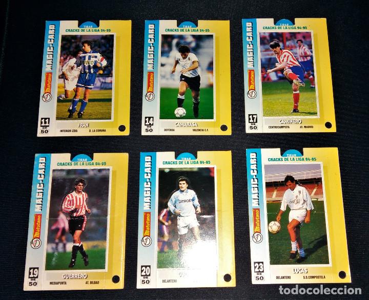 Trading cards: Lote de 6 tarjetas cromos Matutano Magic-Card Cracks de la liga 94 95 Guerrero Caminero