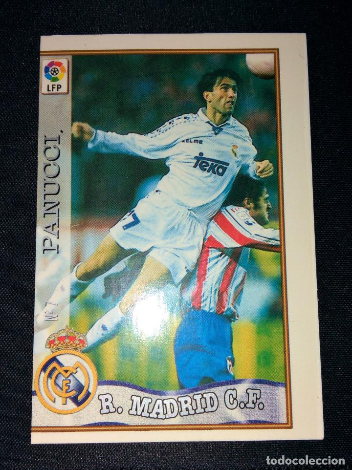 Trading cards: Real Madrid Panucci 1997-1998 - N&ordm; 7 Error al corte MC MUNDICROMO Las fichas de la Liga 97 98