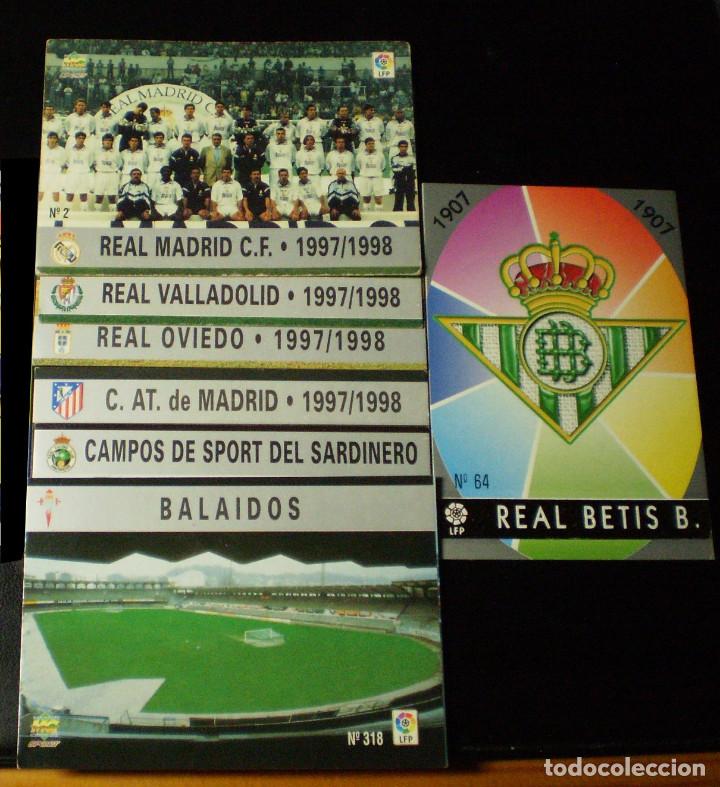 Trading cards: Lote 73 fichas (ver fotos para n&uacute;meros) 1997-1998 MC MUNDICROMO Las fichas de la Liga 97 98
