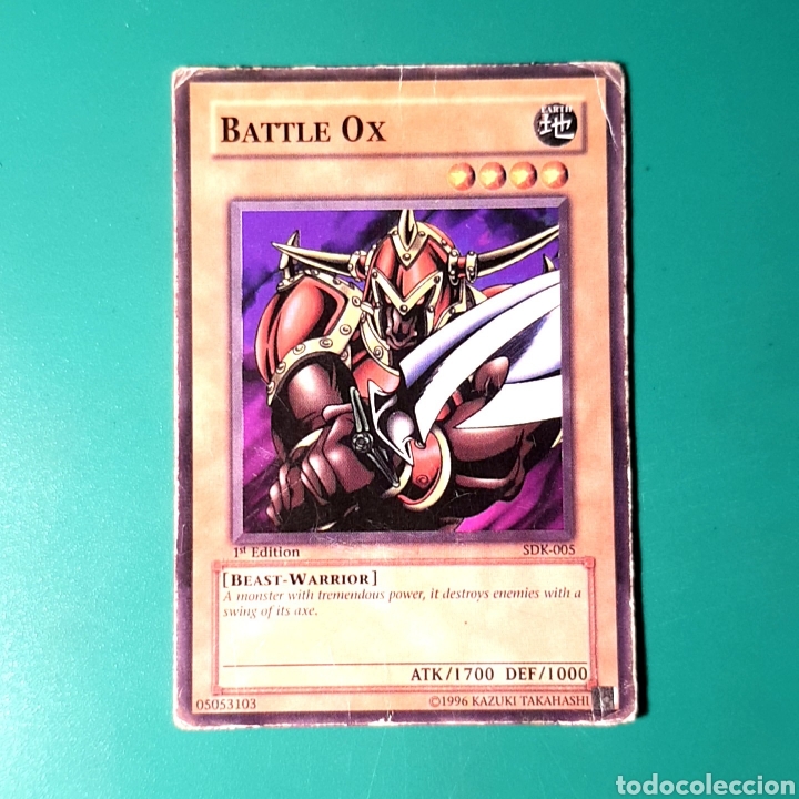 carta yu gi oh! ? n°sdk-005 battle ox - Buy Antique trading cards 