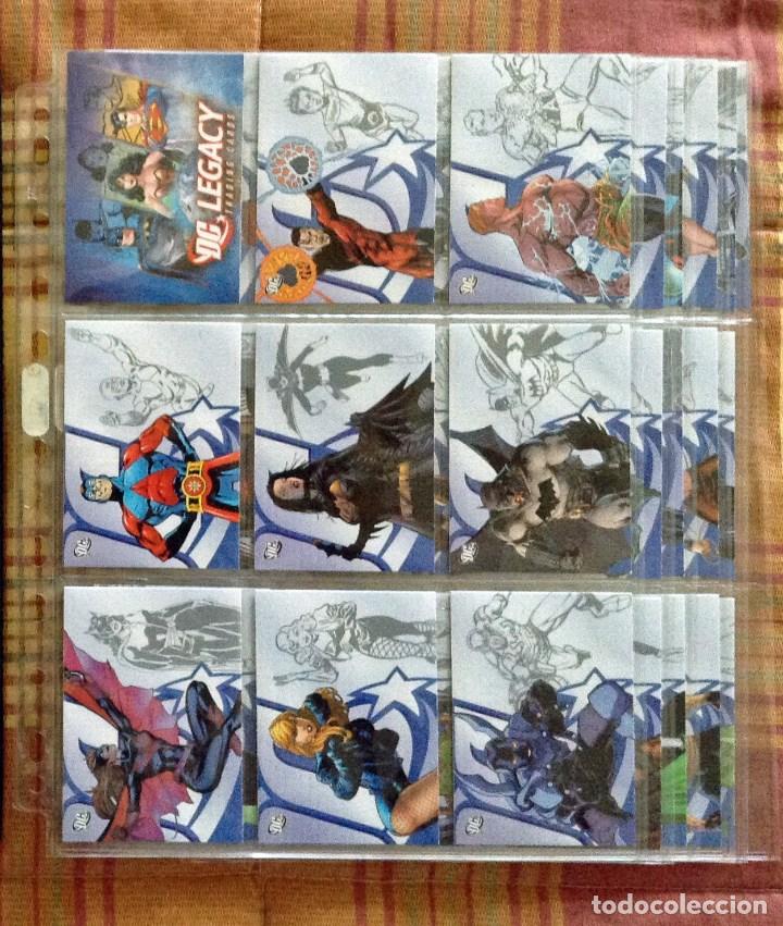 Trading cards: DC LEGACY SET. BINDER+PROMOS+BASE+CHASE+WRAPPER. - Foto 2