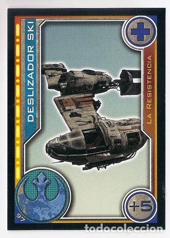 Trading Cards: Deslizador ski - La Resistencia / Star Wars: El camino de los Jedi, 97 - Topps/Carrefour, 2017