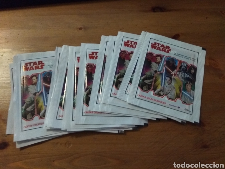 Trading cards: Lote 16 sobres de cartas coleccionables STAR WARS El camino de los Jedis. Trading card