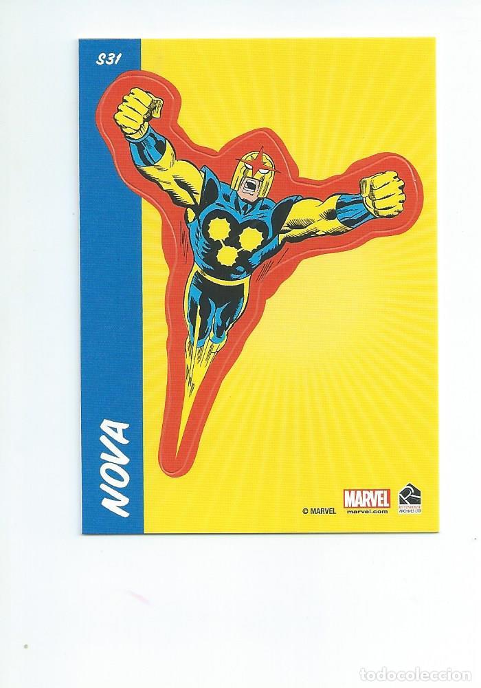 Sammelkarten: MARVEL 75 ANIVERSARIO : SUBSET STICKERS : S 31 NOVA