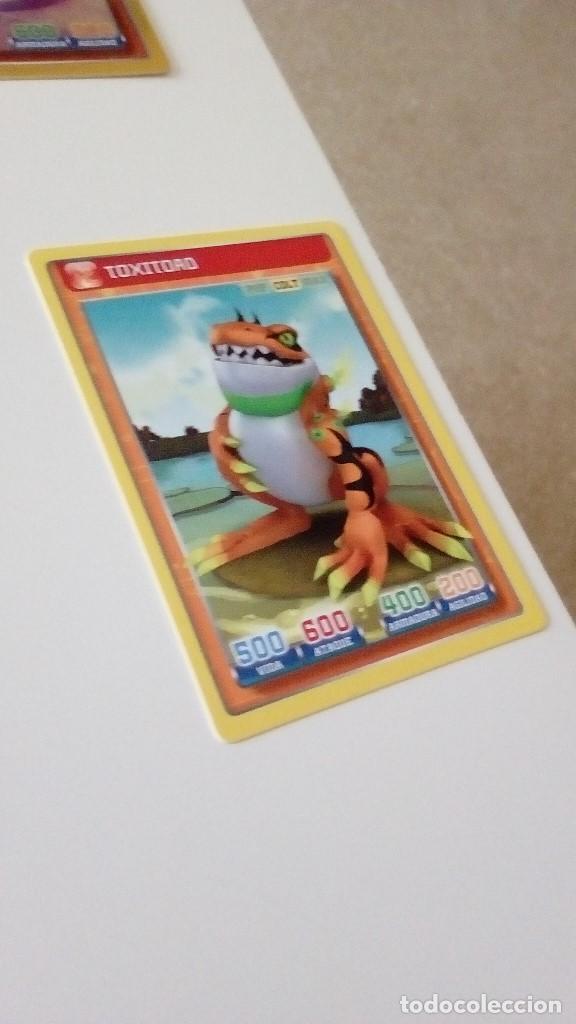Trading cards: CAJ-23D32 CROMO FICHA PANINI INVIZIMALS TOXITOAD COLT