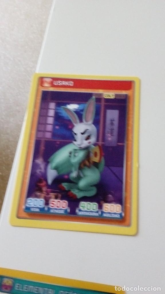 Trading cards: CAJ-23D32 CROMO FICHA PANINI INVIZIMALS USAKO