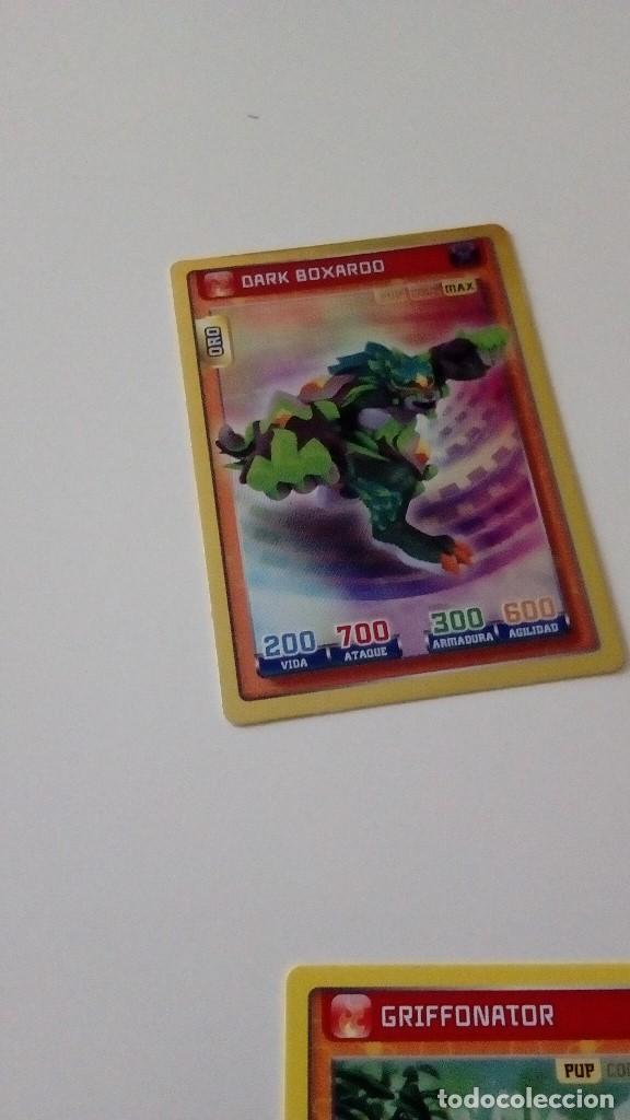 Trading cards: CAJ-23D32 CROMO FICHA PANINI INVIZIMALS DARK BOXARDO