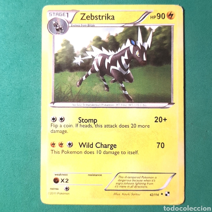 zebstrika pokemon card value - (49/122) Lightning Lightning c-pk.01) carta pokemon - zebstrika