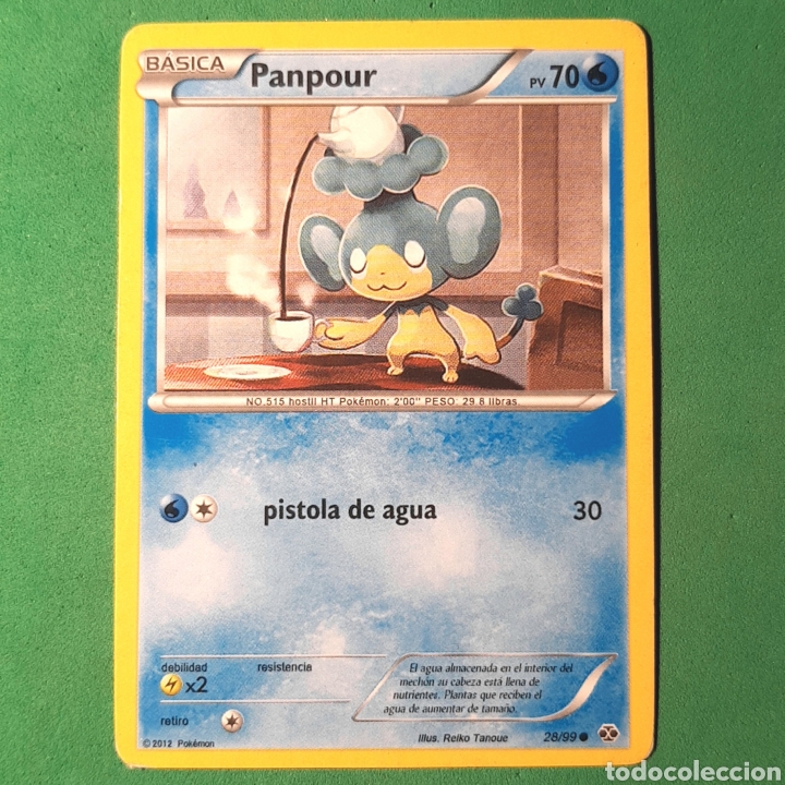 c-pk.01) carta pokemon - panpour - Buy Antique trading cards on  todocoleccion