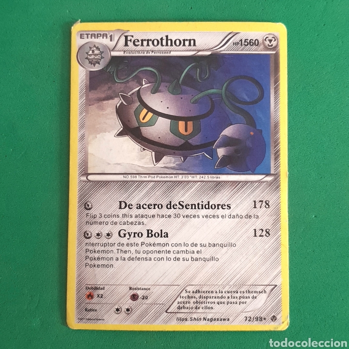 c-pk.01) carta pokemon - ferrothorn - Buy Antique trading cards on todocoleccion c-pk.01) carta pokemon - ferrothorn - Buy Antique trading cards on todocoleccion