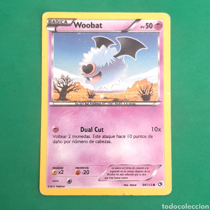 c-pk.01) carta pokemon - woobat - Buy Antique trading cards on todocoleccion