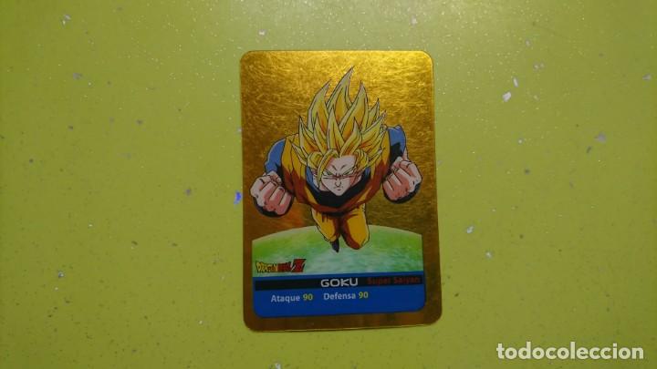 Trading Cards: CARTA DRAGON BALL ORO GOKU LAMINCARDS