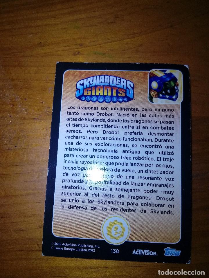 Trading cards: SKYLANDERS GIANTS. DROBOT. N&ordm; 138 C6CR - Foto 1