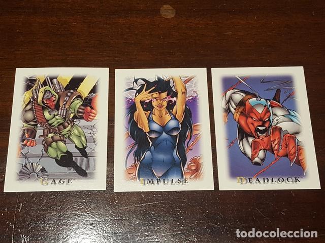 Trading Cards: 1995 Skybox Youngblood stickers Set de 3 adhesivos de la coleccion de trading cards En perfecto esta