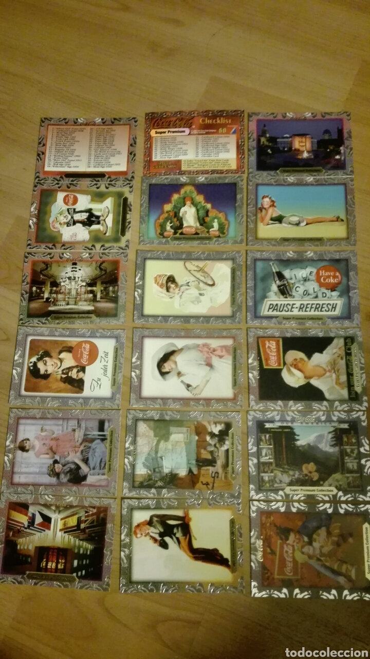 Trading cards: Lote de 18 trading cards Coca Cola super premiun 1995 cromos COLLECT-A-CARD