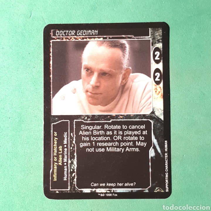 Trading Cards: (C-IVZ.01) CARTA - ALIENS PREDATOR 1996 - DOCTOR GEDIMAN