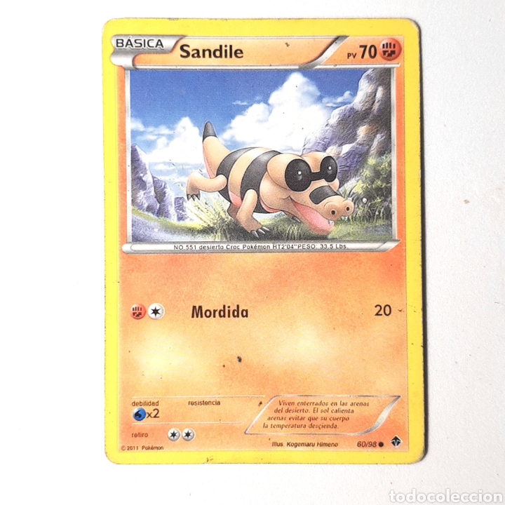 Trading cards: (C-A03) CARTA POKEMON - SANDILE - Foto 1