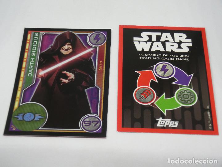 Trading cards: Cromo Darth Sidious 97 Star Wars Carrefour 2017 - Foto 1