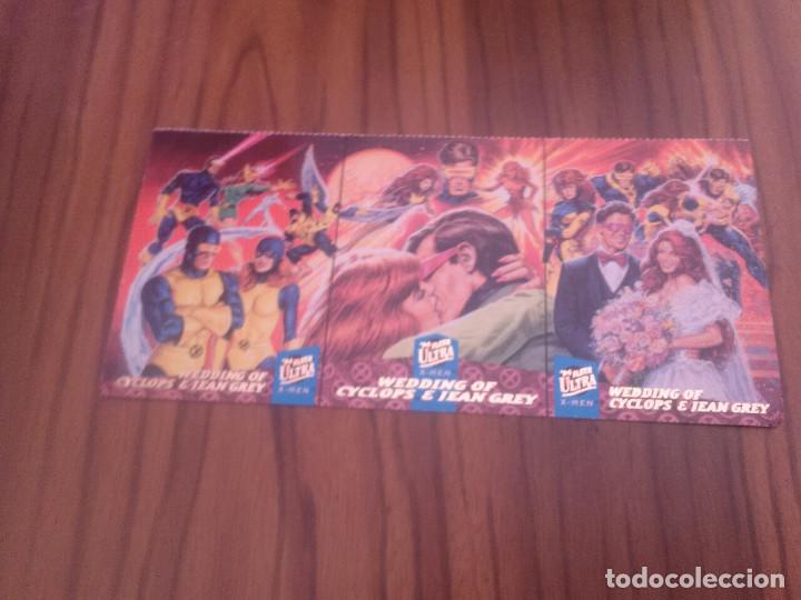 Sammelkarten: CICLOPE Y JEAN GREY. TRADING CARDS. PROMO EN INGL&Eacute;S. BUEN ESTADO. LAS TRES JUNTAS. RARAS