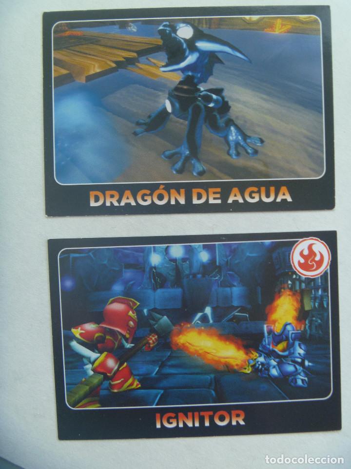 Trading cards: LOTE DE 2 TRADING CARD DE SKYLANDERS GIANTS - Foto 1
