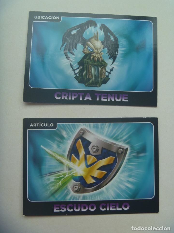 Trading cards: LOTE DE 2 TRADING CARD DE SKYLANDERS GIANTS - Foto 1