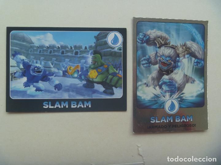Trading cards: LOTE DE 2 TRADING CARD DE SKYLANDERS GIANTS - Foto 1