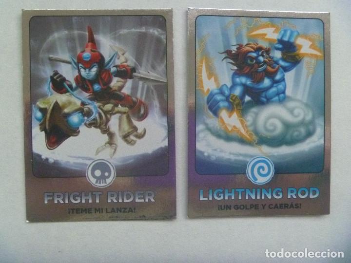 Trading cards: LOTE DE 2 TRADING CARD DE SKYLANDERS GIANTS - Foto 1