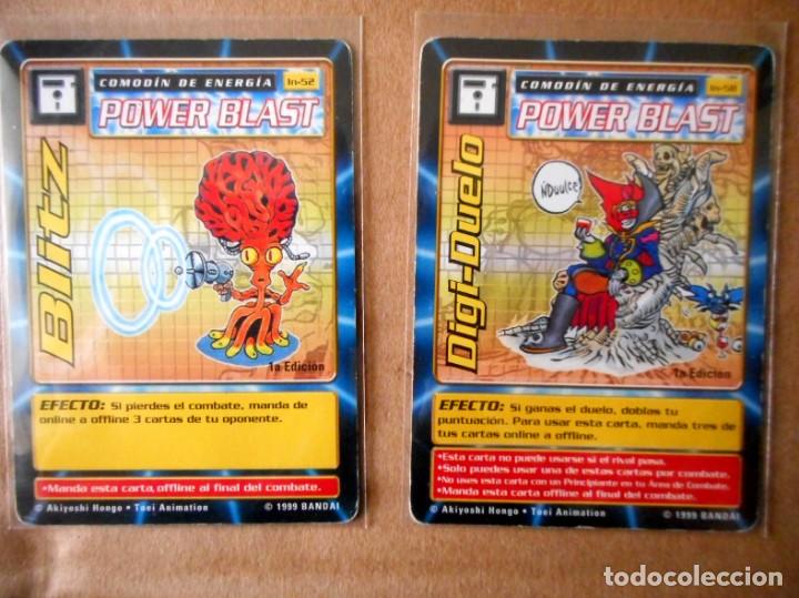 Trading cards: 2 CARTAS DIGIMON 1999 - POWER BLAST - Foto 1