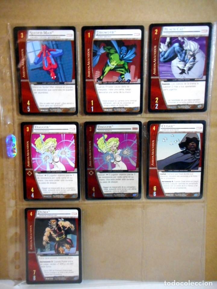 Sammelkarten: 7 CARTAS MARVEL VS SYSTEM (WEB OF SPIDERMAN) AMIGOS AR&Aacute;CNIDOS