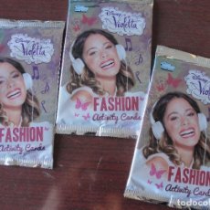 Trading Cards: SUPER LOTE 3 SOBRES SIN ABRIR VIOLETTA FASHION ACTIVITY CARDS TOPPS. Lote 159775294