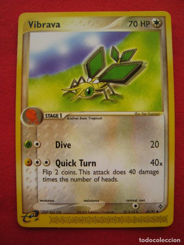 Trading cards: FICHA POKEMON - VIBRAVA - EN INGLES. - Foto 1