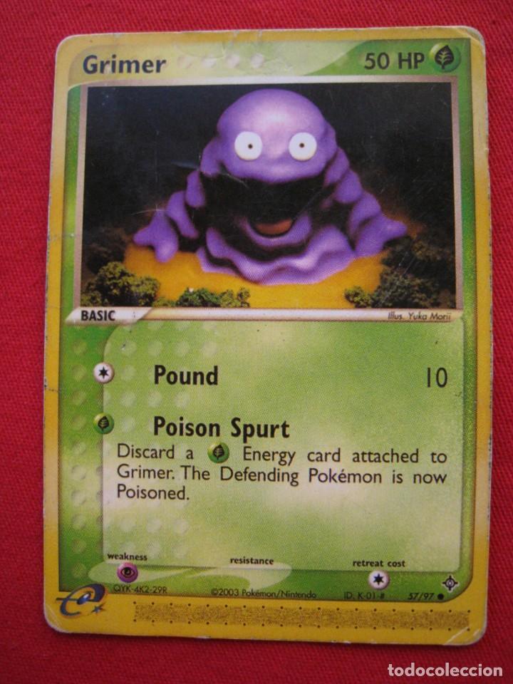 Trading cards: FICHA POKEMON - GRIMER - EN INGLES. - Foto 1