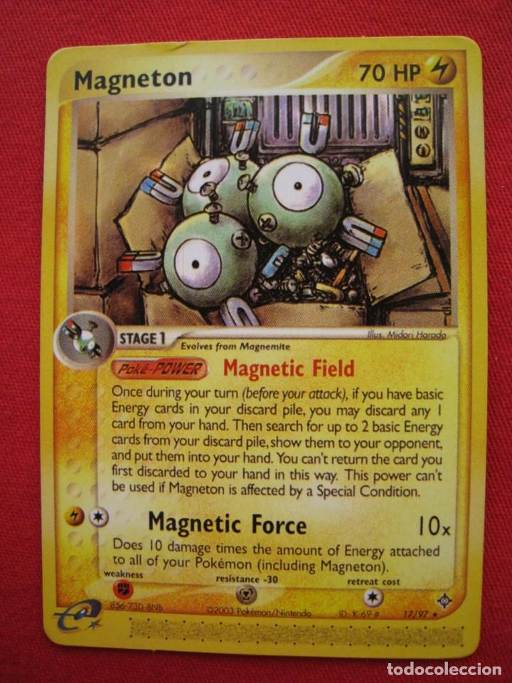 Trading cards: FICHA POKEMON - MAGNETON - EN INGLES. - Foto 1